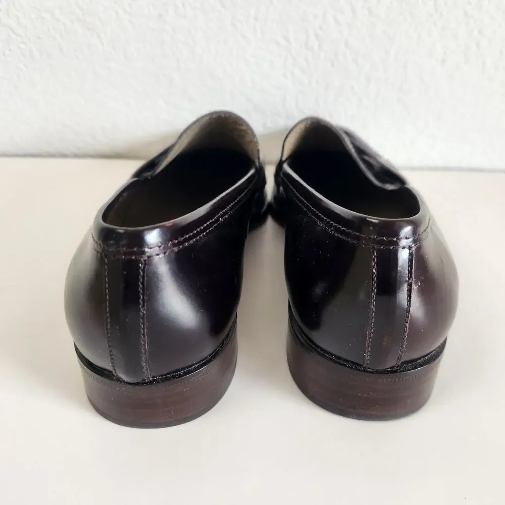Cole Haan Eileen Leather Penny Loafers in Amber Brown 7.5B - Picture 10 of 12